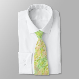 Pastel Floral Watercolor Abstract Art Tie