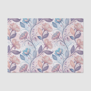 Pastel Floral Watercolor Abstract Painting Pattern Tissue Paper