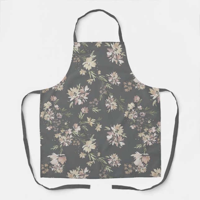 Pastel Florals All-Over Print Apron (Front)