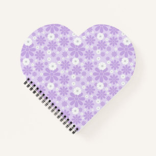 Pastel Florals Pattern LAVENDER Notebook