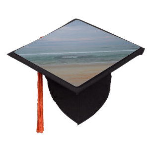 Pastel Florida Beach Graduation Cap Topper