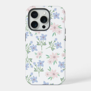 Pastel flower background iPhone 15 pro case