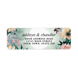 Pastel Flower Elégance : Sage Green Floral Mariage