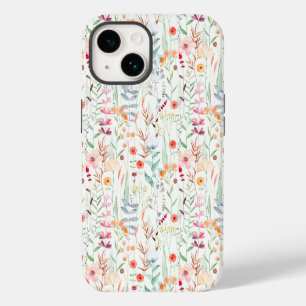 Pastel Flower Garden Pattern iPhone 14 Case