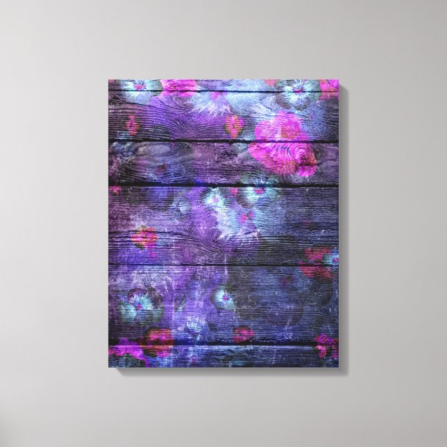 Pastel Flower Painting #4 Canvas Print (Front)