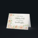 Pastel Flowers Granddaughter Birthday Card<br><div class="desc">Pretty and thoughtful greeting card for your granddaughter's birthday with delicate spring pastel watercolor flowers.</div>