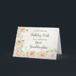 Pastel Flowers Great Granddaughter Birthday Card<br><div class="desc">Pretty and thoughtful greeting card for your great granddaughter's birthday with delicate spring pastel watercolor flowers.</div>