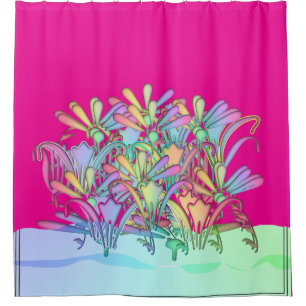 Pastel Flowers Hot Pink