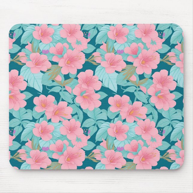 pastel flowers mouse pad (Front)