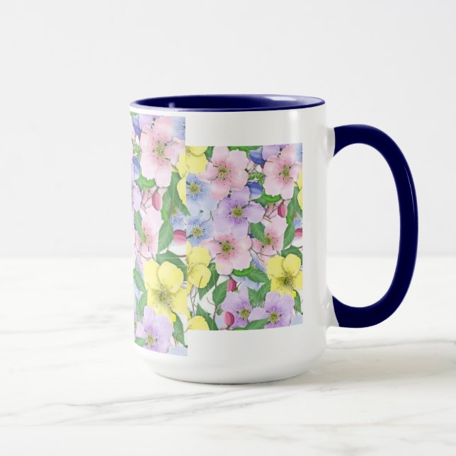 Pastel Flowers - Mug (Right)