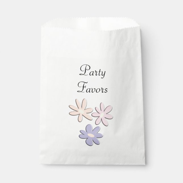 Pastel Flowers Party Favours Favour Bag (Front)