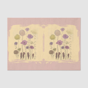 Pastel Flowers Tissue Paper