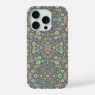 Pastel flowers with a dark background iPhone 15 pro case