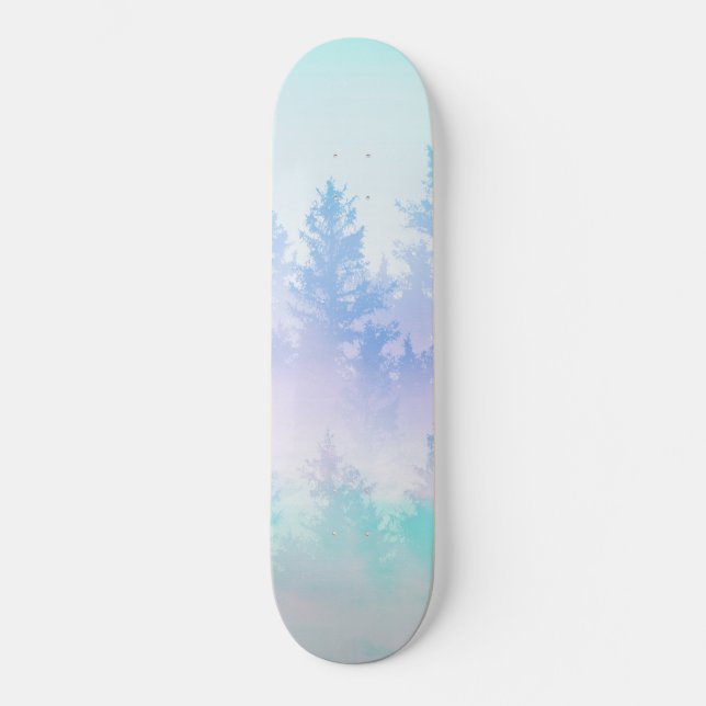 Pastel Forest Dream #4 #decor #art Skateboard (Front)