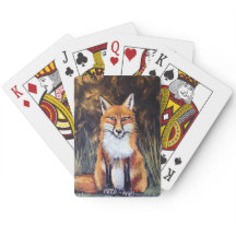 Pastel Fox playing Cards