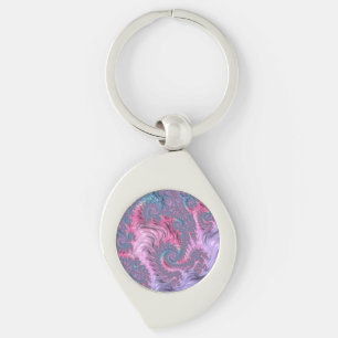 Pastel Fractal Keychain