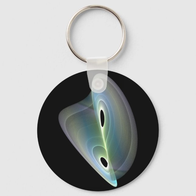 pastel  fractal keychain (Front)