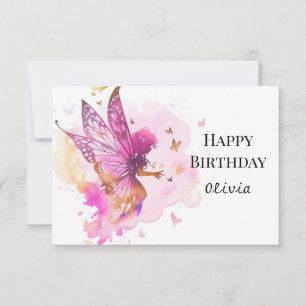 Pastel Fun Online Fairy Birthday Card