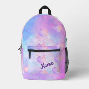 Pastel Galaxy Heart Dance Backpack – Custom Name