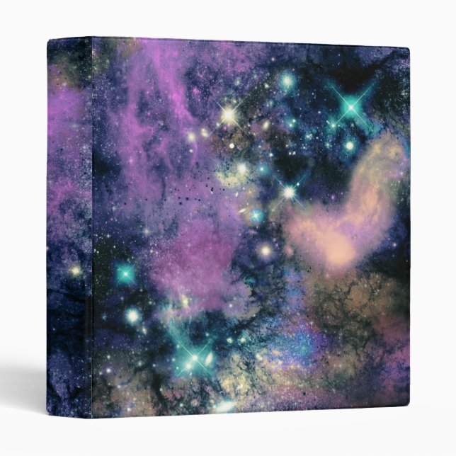 Pastel Galaxy Stars Binder (Front/Spine)