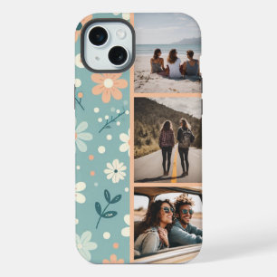 Pastel Garden Delight Photo Collage iPhone 15 Plus Case