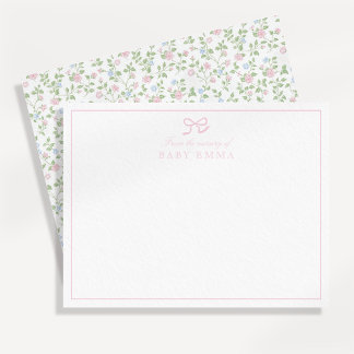Pastel Garden Flowers From the Nursery Card