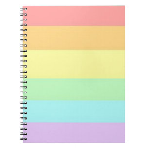 Pastel Gay LGBT Pride Month Flag    Notebook