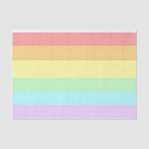 Pastel Gay LGBT Pride Month Flag Tissue Paper