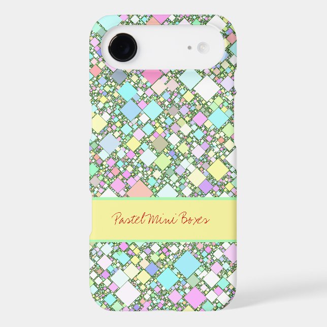 Pastel Geometric Abstract Background Personalized (Back)