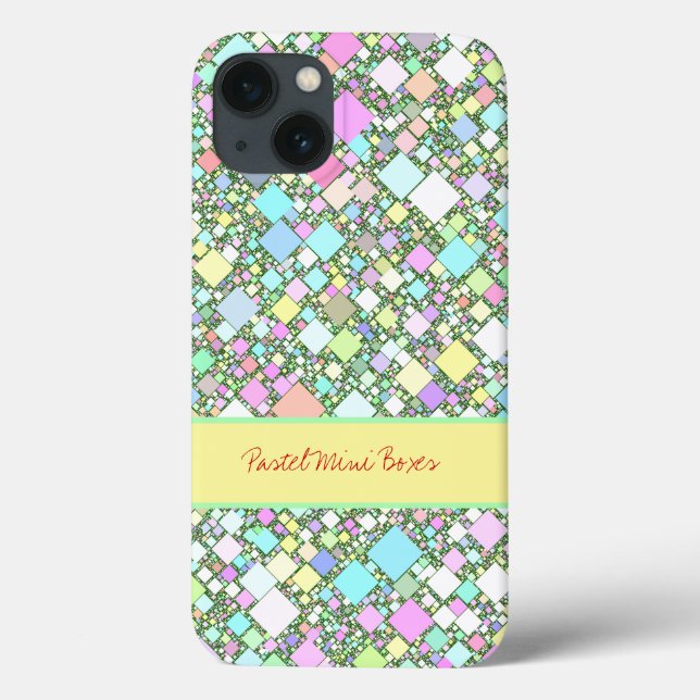 Pastel Geometric Abstract Background Personalized Case-Mate iPhone Case (Back)