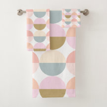 Pastel Geometric Circles Pattern