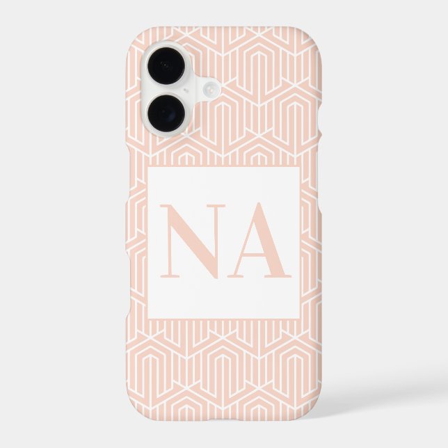 Pastel geometric initial / monogram (Back)