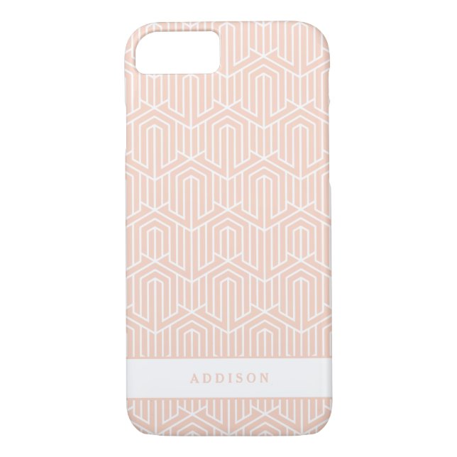 Pastel geometric initial / monogram Case-Mate iPhone case (Back)
