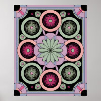 Pastel Geometric Mandala Bloom