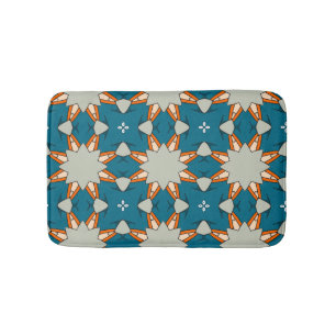 Pastel Geometric Pattern – Soft Abstract Color  Bath Mat