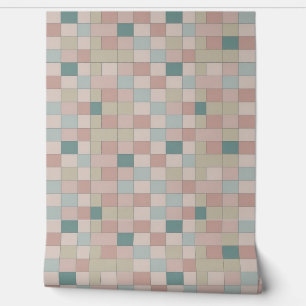 Pastel Geometric Pattern with Soft Hues Wallpaper