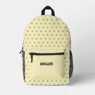 pastel geometric patterns printed backpack