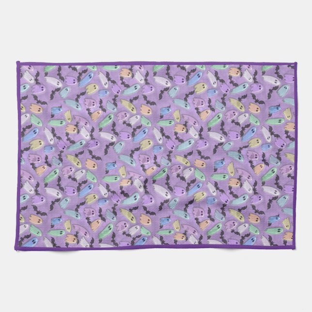 Pastel Ghosts Apron Kitchen Essential  Kitchen Towel (Horizontal)