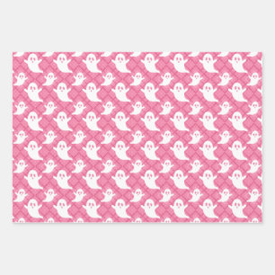 Pastel Ghosts Halloween Enveloppement Papier ensem