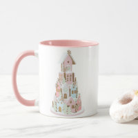 Pastel Gingerbread Sugar Castle Cake