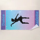 Pastel Girls Dance Beach Serviette