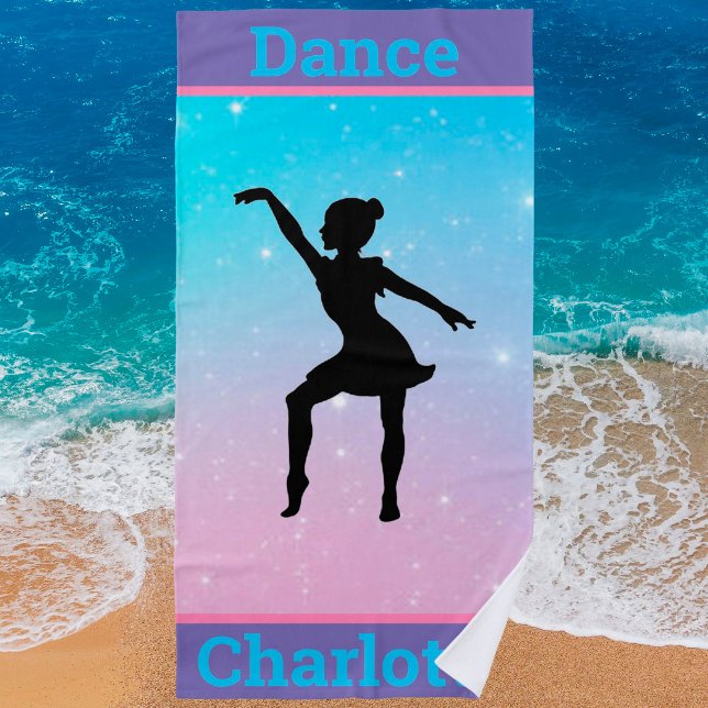 Pastel Girls Dance Beach Serviette (Créateur téléchargé)