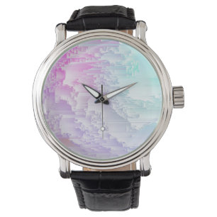 Pastel Glitch Watch
