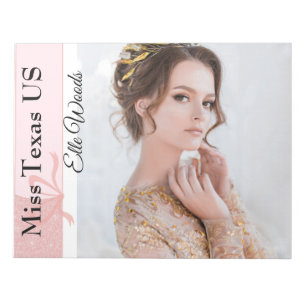 Pastel Glitter Custom Notepad