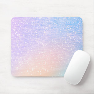 Pastel Glitter Modern Glam Office Computer Mouse Pad