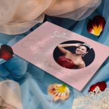 Pastel Glitz Carte de remerciements de concours de