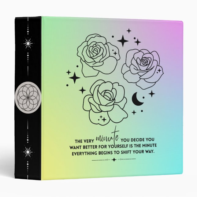 Pastel Glow Up Binder (Front/Spine)