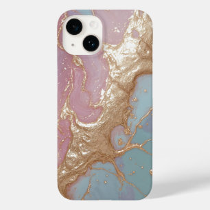 Pastel Gold Marble Case-Mate iPhone 14 Case