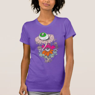 Pastel Goth Alien Eyeball Flowers Shirt