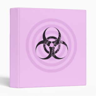 Pastel Goth Bio Hazard Graphic Art Binder
